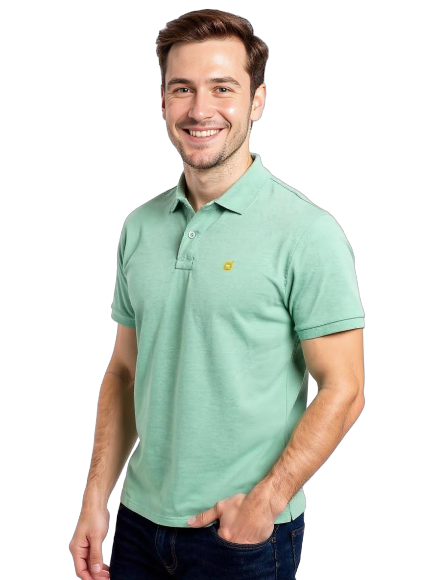 Men's Polo Shirts - Mint Green