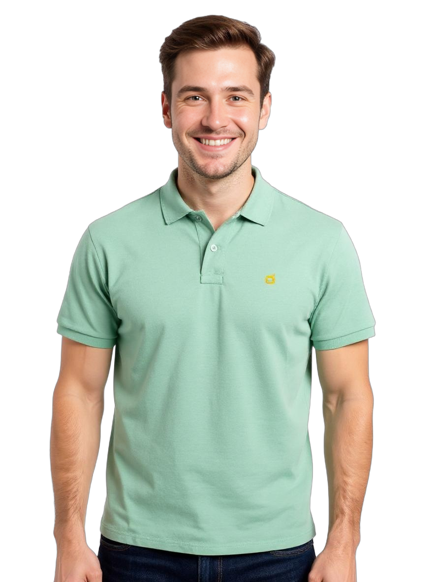 Men's Polo Shirts - Mint Green