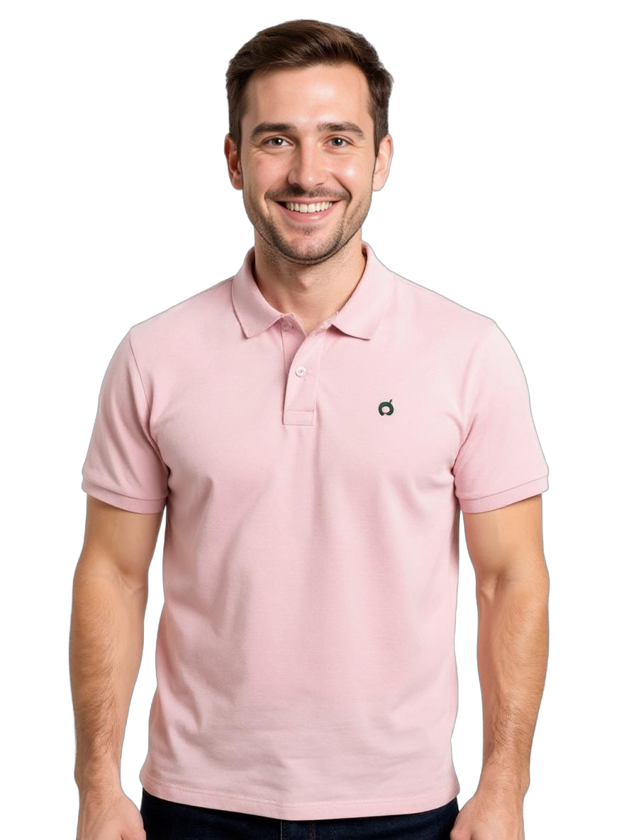 Men's Polo Shirts - Baby Pink